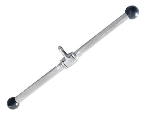 Barra Corta Para Triceps Recta Cromada C/ Centro Móvil 0