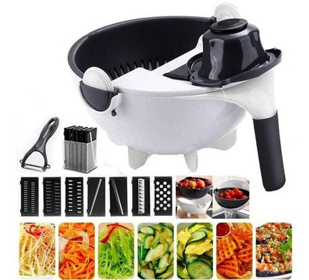 Rallador Rebanador Escurridor Multifunción Vegetale Verduras 0