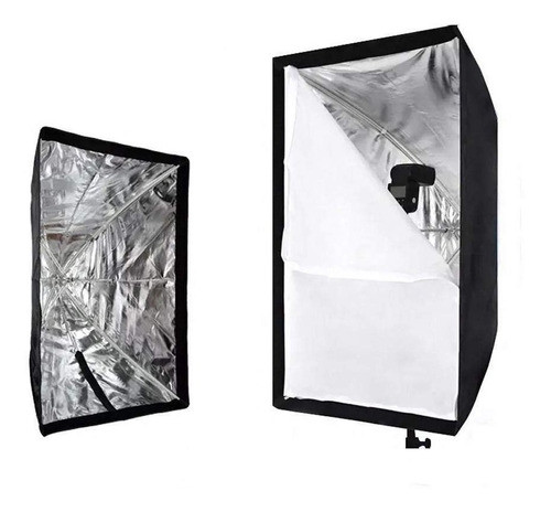 Softbox Sombrinha 60x90 Universal Flash E Luz Continua 0
