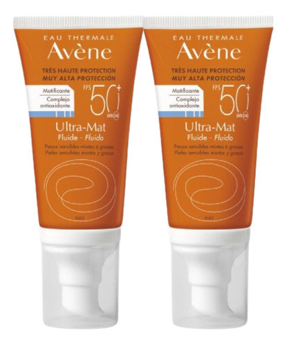 Combo X2 Avene Protector Solar Ultra Mat Spf 50+ 50 Ml 0