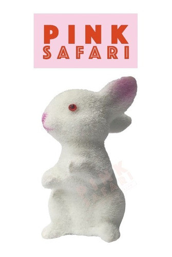 Conejo Felpa Blanco Mini Afelpado Granja Pascuas Decoracion 0