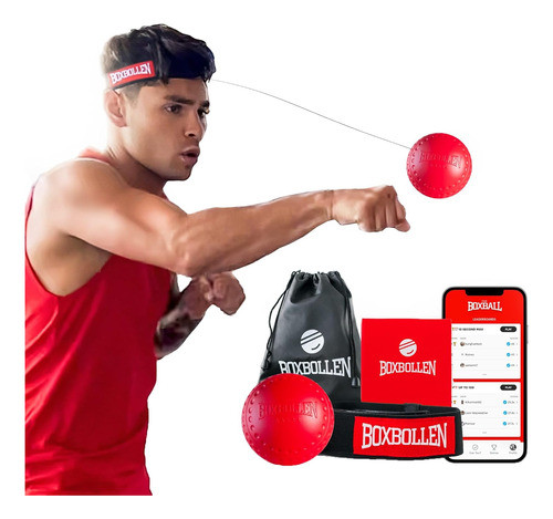 Bola De Boxeo Interactivo Con App, Roja, 1 Unidad. 0