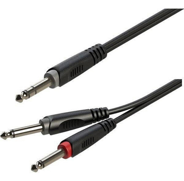 Cable Plug Estereo Trs A 2 Plug Mono Ts Roxtone Musicapilar 0 Cable Plug Estereo Trs A 2 Plug Mono Ts Roxtone Musicapilar 0