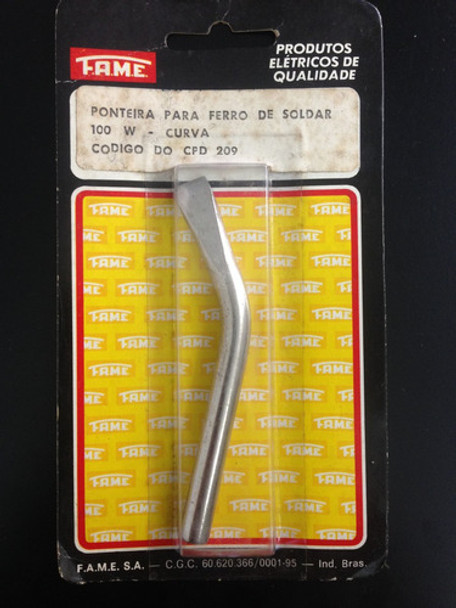 Ponteira Para Ferro De Solda  Fame  100w - Curva 0 Ponteira Para Ferro De Solda  Fame  100w - Curva 0