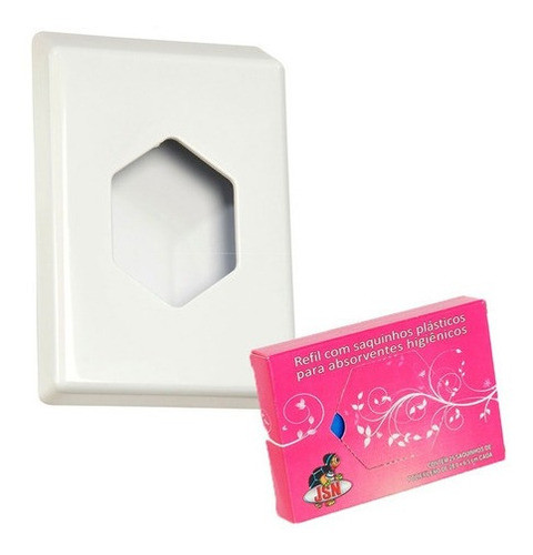 Suporte Com 100 Saquinhos Para Descarte De Absorvente 0