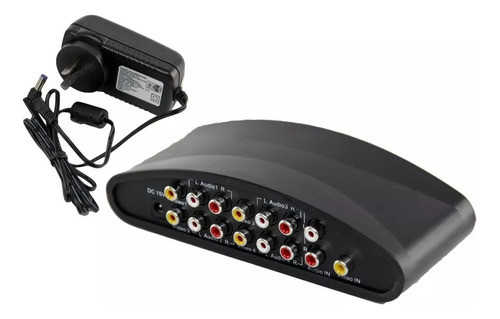 Distribuidor Amplificador Derivador 1a4 De A/v Con Fuente 0