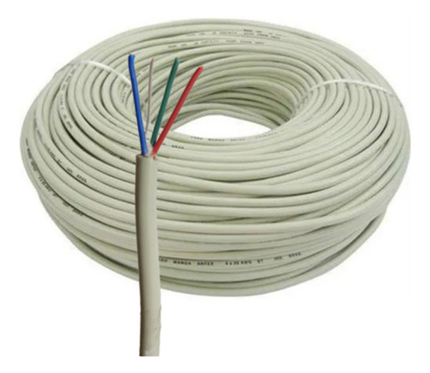 Cabo Manga 4 Vias 30 Metros 4x26 Awg Para Led's De Piscina 0