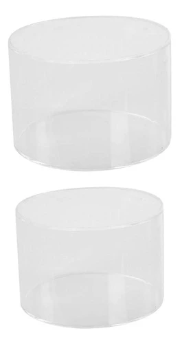 2x Cilindro Expositor Redondo Peça Central Decorativa Bolo 0
