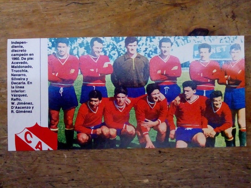 Recorte Independiente Campeón De 1960 0