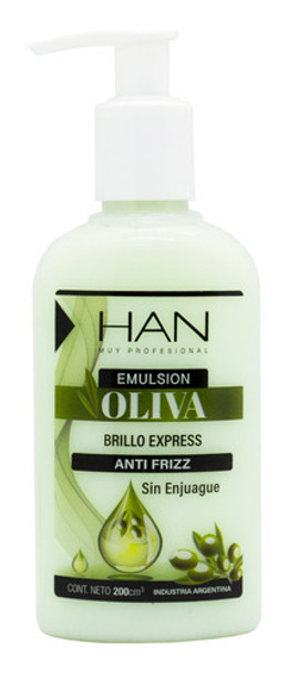 Han Oliva Emulsion Crema Para Peinar Brillo Antifrizz Pelo 0