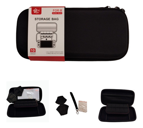 Funda Protectora Nintendo Switch Oled + Templado + Grips 0