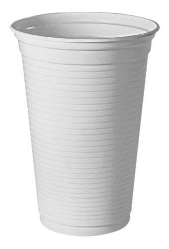 Vaso Plástico Descartable Blanco 180ml X 100 Unidades 0