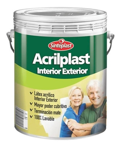 Acrilplast Rojo Teja 20lts Interior Exterior Envios 0