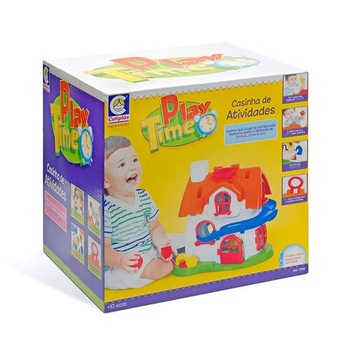 Brinquedo Infantil Play Time Casinha De Atividades Cotiplás 0