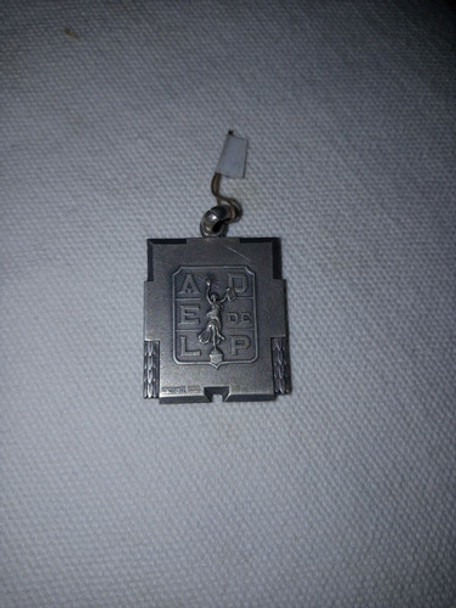 Antigua Medalla Plata Tenis Torneo Marcelino Carreira 0