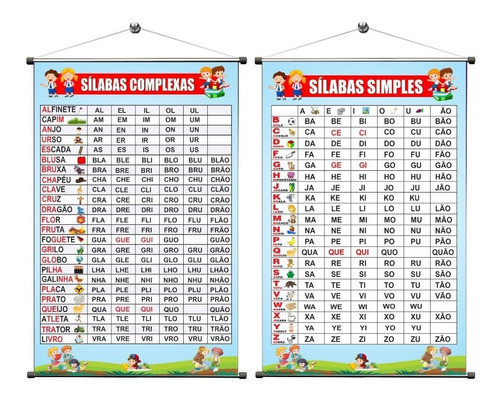Banner Pedagogico Kit Silabas Complexas Silabas Simples Mod3 0