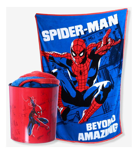 Kit Balde + Manta Spider Man Marvel - Zonacriativa 0