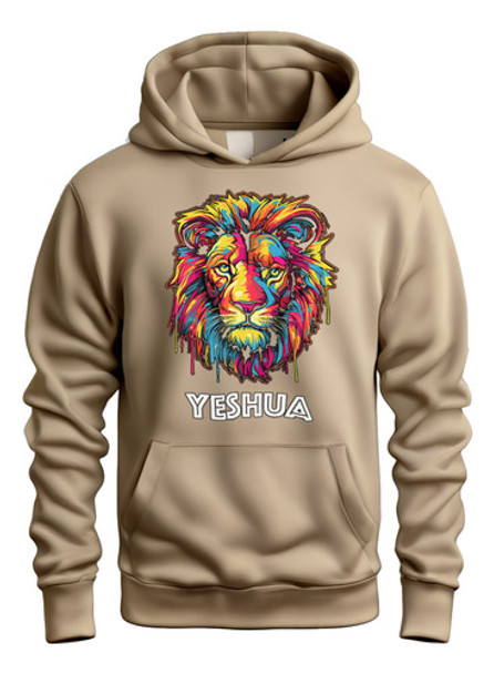 Moletom Confortável Canguru Yeshua Leão 0