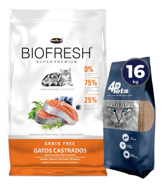 Biofresh Gatos Castrados Adultos 15 Kg Con Regalo 0