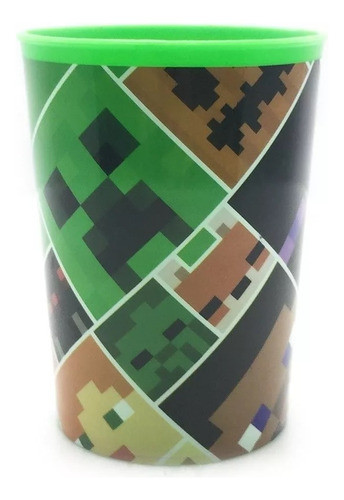 Vaso 300 Ml Minecraft-  Cresko Mi063 0
