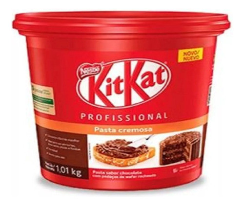 Kit Kat Balde 1,01kg Pasta Cremosa Nestlé Kitkat 0