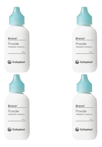 Kit 4  Pó Para Estomia - Brava - Coloplast 1907 0