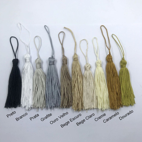 Franja De Seda Tassel Pingente 7 A 9cm Escolha A Cor* 50und 0