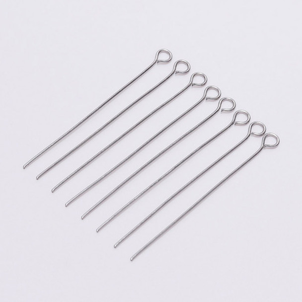 1000 Peças Alfinete Contra Pino 22mm- Níquel- Bijuterias 0
