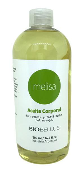 Aceite Para Masajes  Aceite De Melisa  Biobellus 500ml 0