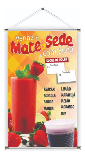 Banner Pronta Suco Ref 429 45x70 Cm (arte Pronta) 0