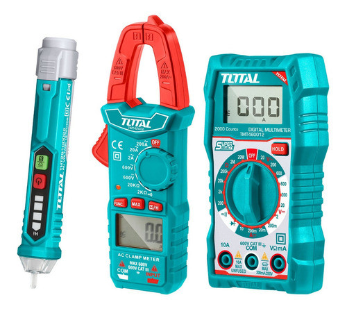 Kit Electricista Total, Multímetro, Amperímetro, Det Voltaje 0