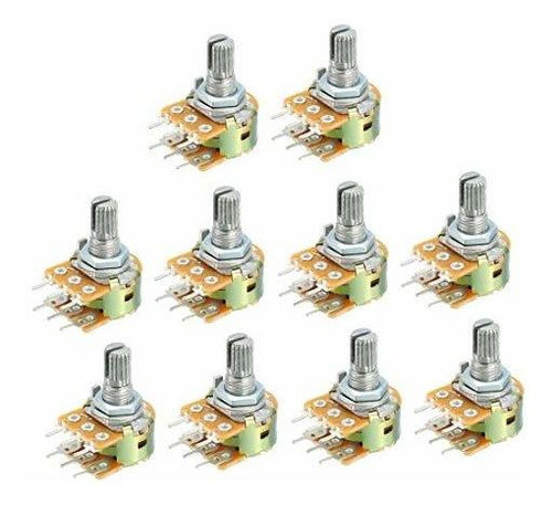 Uxcell Wh148 10 K Ohm Resistencias Variables Doble Vuelta Gi 0