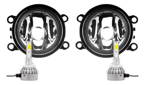 Juego Faro Auxiliar Citroen C3 Picasso 2011 2012+cree Led 0