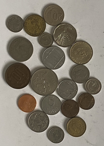 20 Monedas Distintas Antiguas, América Muchos Países, Ame34 0