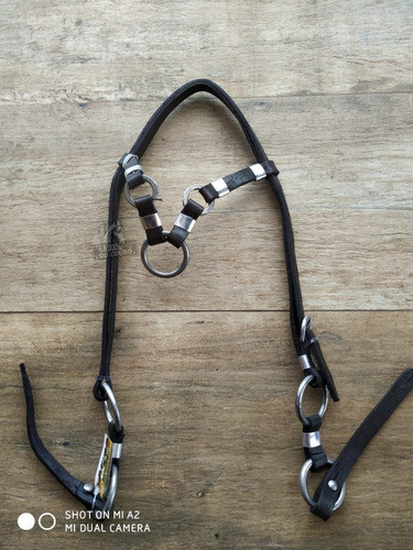 Cabeçada Muladeiro Com Argola De Alumínio Para Cavalgada 0