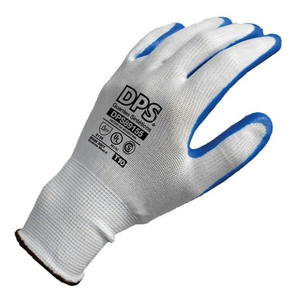 Par Guante Tejido S/costura Recubierto En Látex Rugoso X 6 U 0