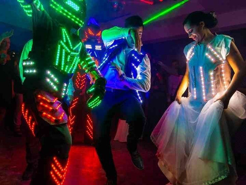 Robot De Led Pista Led Barra Tragos Puff Led Discoteca Full 0