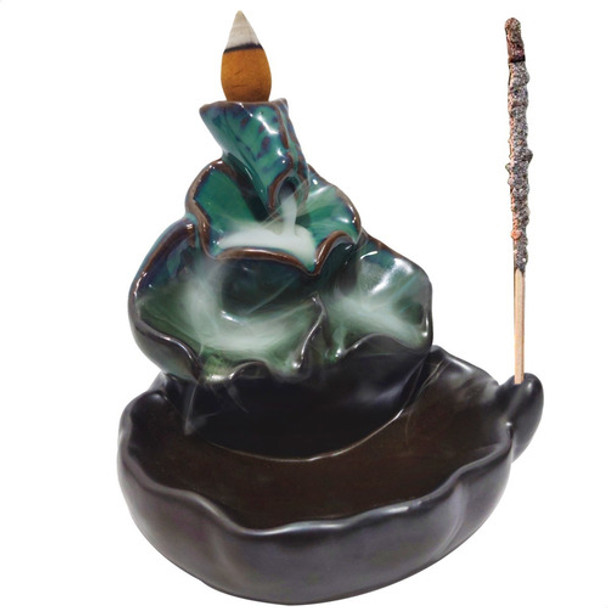 Porta Conos Cascada Con Porta Sahumerio Fuente Decorativa 0