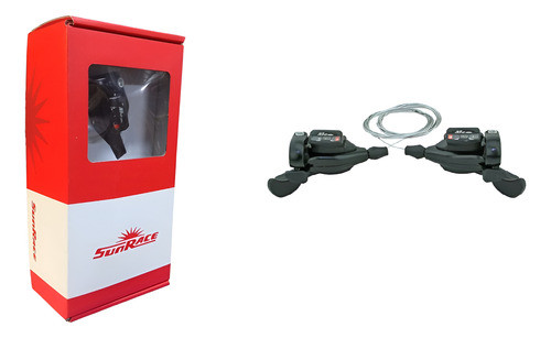 Par De Shifter Sunrace M33 3x8 Velocidades. Bici 0