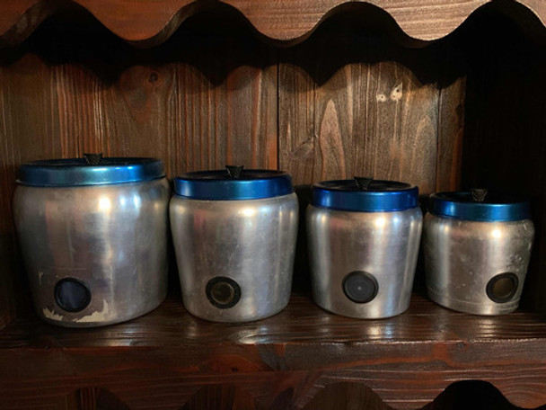 Antigo Jogo De Latas Para Mantimentos Em Alumínio Fulgor 0 Antigo Jogo De Latas Para Mantimentos Em Alumínio Fulgor 0