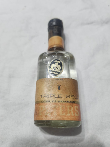 Botellita Antigua Licor Naranja Peters 0