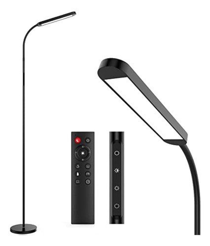 Lámpara De Pie, Lámpara De Pie Led Con Control Remoto, Media 0