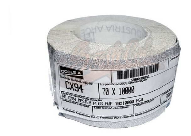 Lija Con Velcro Doble A Cx94 70x1000 X Rollo Grano P60 0 Lija Con Velcro Doble A Cx94 70x1000 X Rollo Grano P60 0