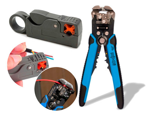 Alicate Desemcapador De Fios + Alicate Decapador Coaxial 0