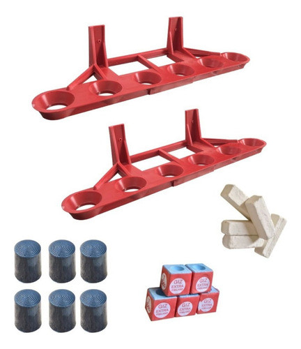 Kit Taqueira Para Tacos De Sinuca + Kit Giz + Virolas 0