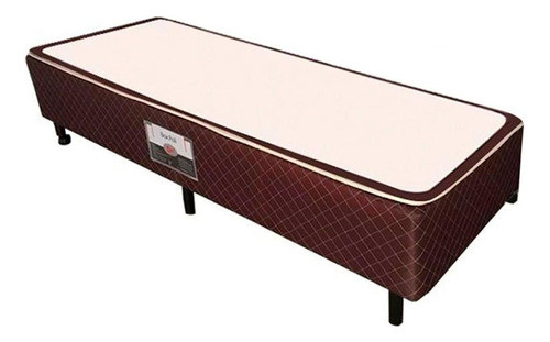 Cama Box Base Solteiro Poli Marrom (78x27)castor 0
