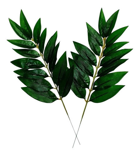 Hoja Tropical Flores Artificiales  X 3 0