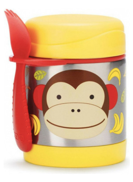 Pote Térmico Com Colher Macaco - Skip Hop 0 Pote Térmico Com Colher Macaco - Skip Hop 0