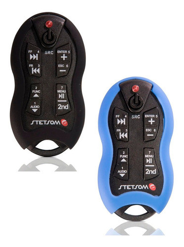 Kit 2 Controles Longa Distância Stetsom Sx2 Preto + Azul 0