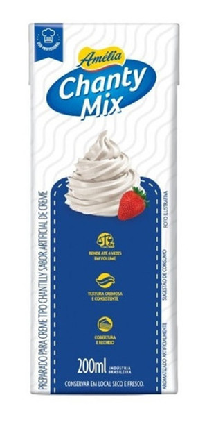 Atacado C/10 Chantilly Chanty Mix Amélia 200ml 0
